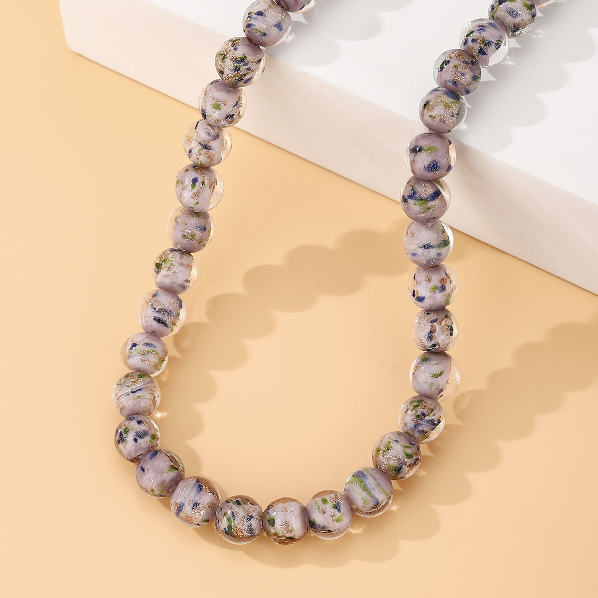 10mm glazed glass beads DIY beaded bracelet and necklace material wholesale trendy retro handcrafted jewelry accessories pic 3