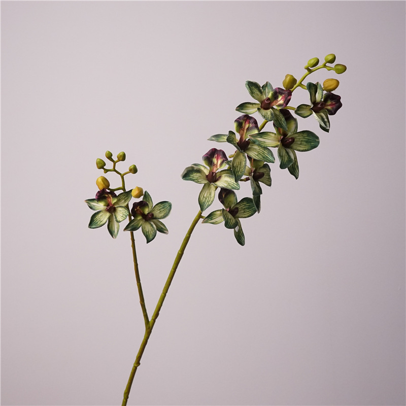 千鸟兰仿真花蕙兰蝴蝶兰软胶高品质插花配材新中式简约树枝装饰品详情7