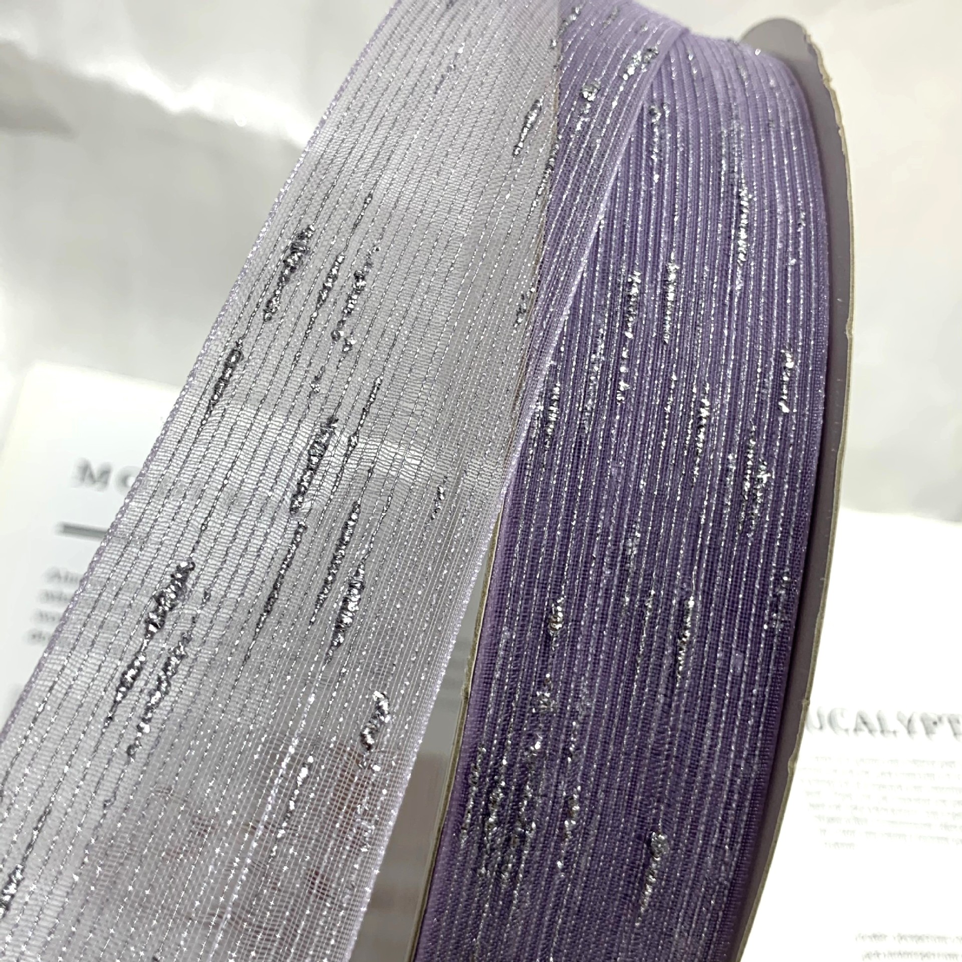 蒂芙尼蓝喜糖礼盒 银色水波纹纱带草帽帽围 蝴蝶结配件 浪漫派对装饰 织带 精美礼品盒装饰带详情2