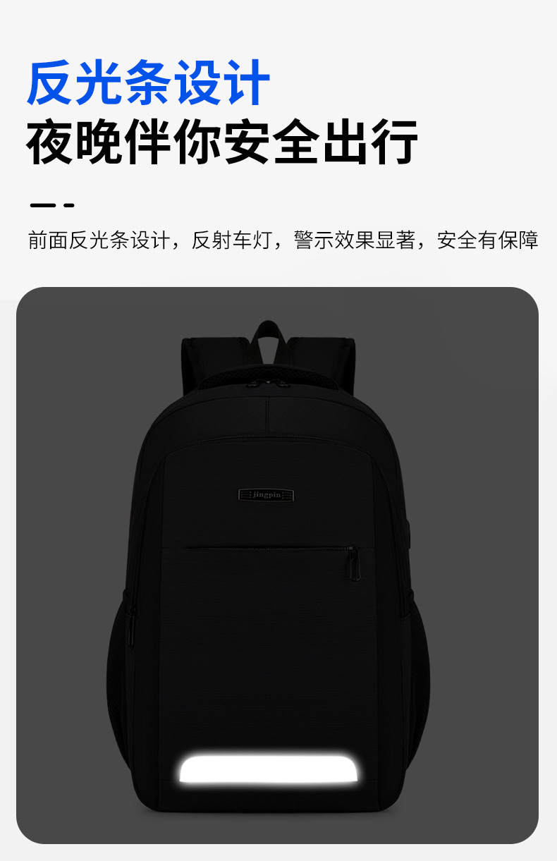 Customized cross-border business backpacks, large-capacity computer backpacks wholesale, usb multi-functional water-resistant backpacks pic 14
