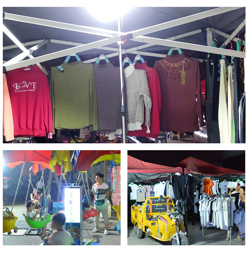 COB night market stall lighting fixtures, outdoor lighting fixtures, night fishing battery rectangular bracket floodlights pic 16
