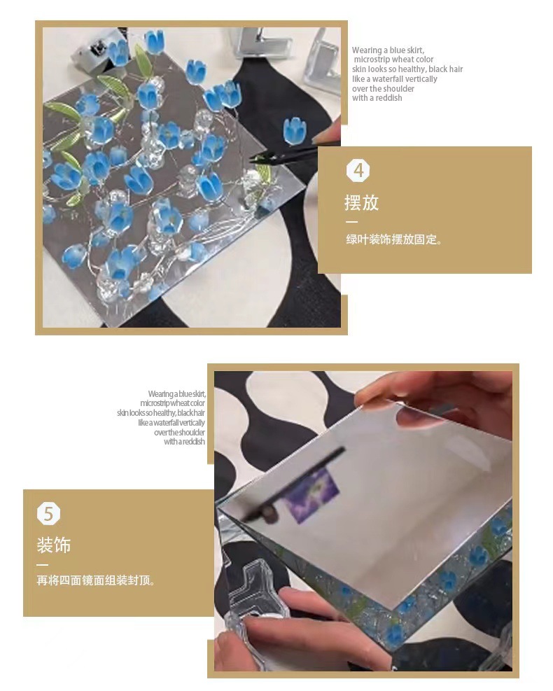 魔方郁金香小夜灯diy材料送女生闺蜜女朋友圣诞氛围灯led灯礼物详情5