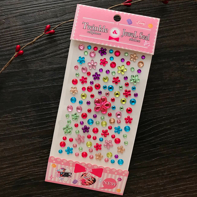 儿童宝石贴纸水晶钻石卡通贴女孩益智文具闪亮公主奖励贴画换装详情8