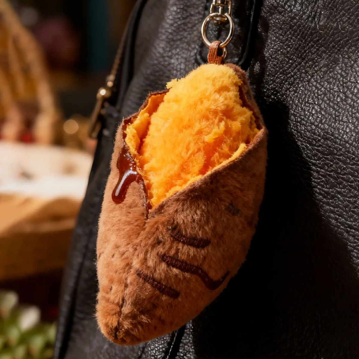 烤地瓜可爱毛绒挂件钥匙包挂玩偶娃娃公仔书包挂饰送礼物烤红薯详情2