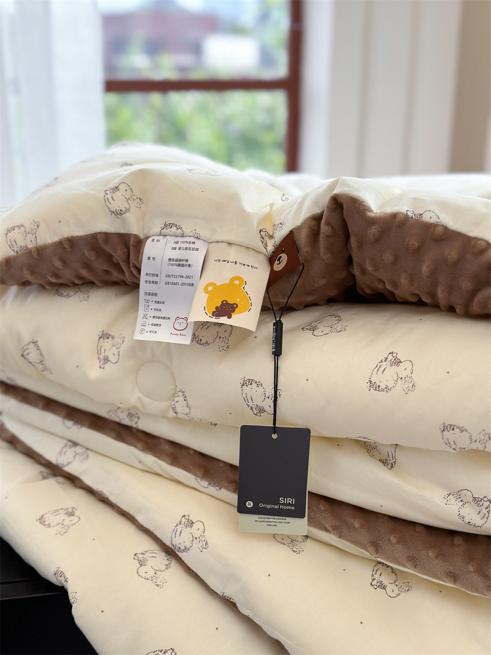 13372 All-cotton cartoon small floral print spring and autumn quilt soothing, bean quilt warm and fleece winter quilt core pic 74