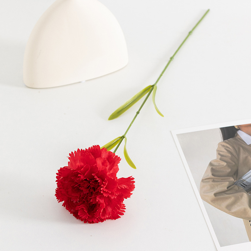 铃兰仿真花大朵单支康乃馨假花居家客厅插花装饰母亲节教师节礼物详情7