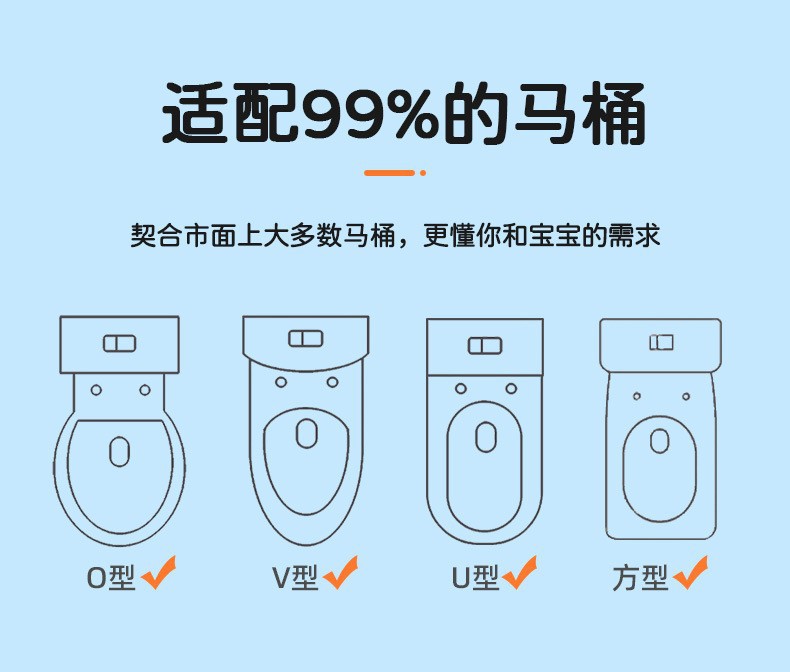 工厂直销外贸热销 无柄座便器 PP+海绵+PVC 儿童软垫马桶坐便器详情7