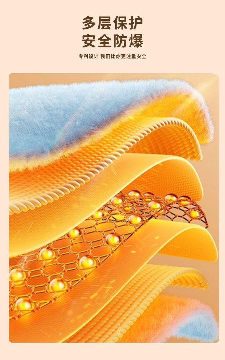 新款加长热水袋国标防爆暖手宝热敷暖脚暖宝宝智能热水袋充电款详情15