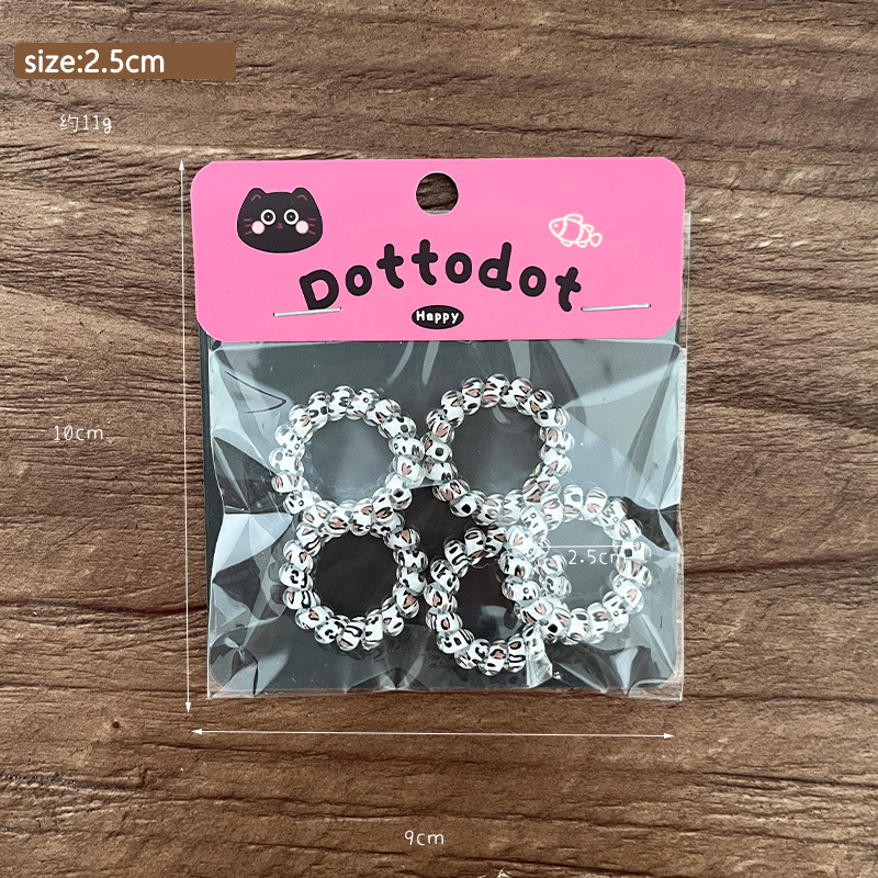 Thumb color mini telephone line hair band, hair accessory, hair tie, high elasticity, no damage to hair, fresh and versatile hair accessory pic 10