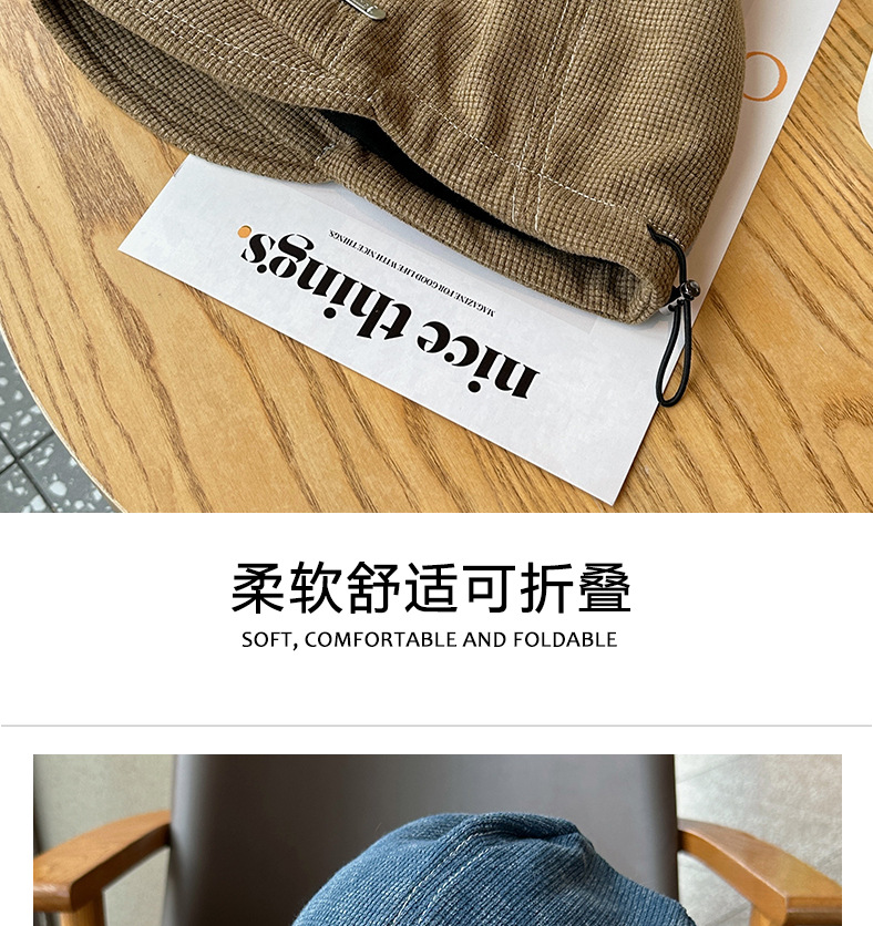韩系慵懒风堆堆帽女冷帽秋冬季时尚百搭小众大头围显脸小包头帽子详情8
