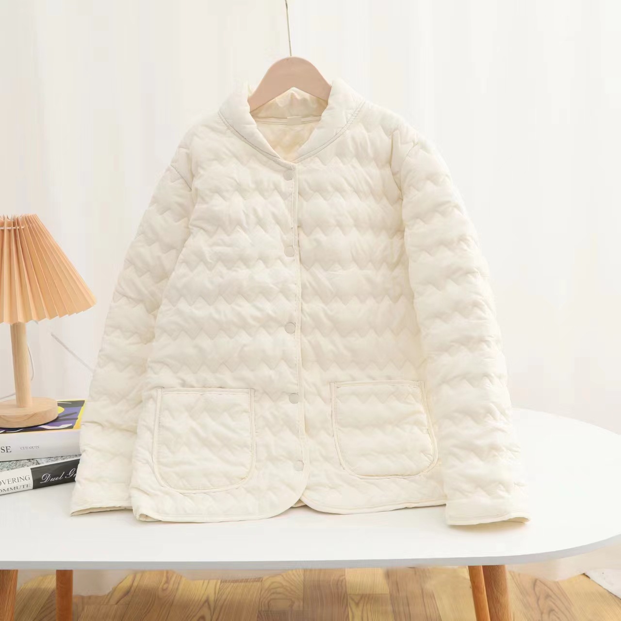 Chaqueta de béisbol de mujer cuello ligero chaqueta térmica chaqueta interior chaqueta nueva moda casual manga larga chaqueta interior pic 2