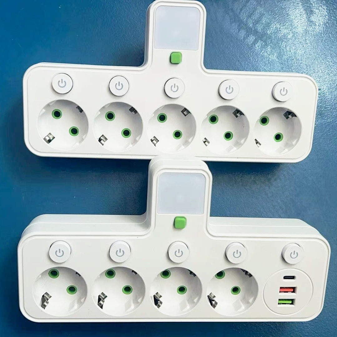 European, Russian, European style, European standard specification 1-to-5, 1-to-3, 4-to-4 USB charging TYPE-C conversion socket pic 1