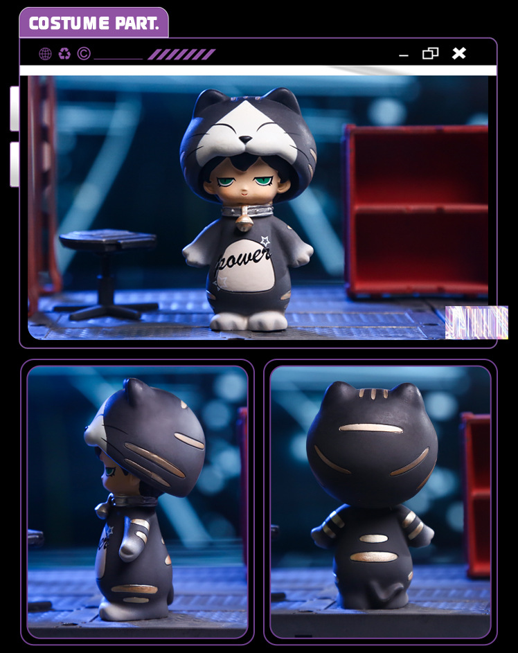 Costume party blind box cartoon figurines, fun boys and girls, children and adults, resin handicrafts, cute 2D pic 8