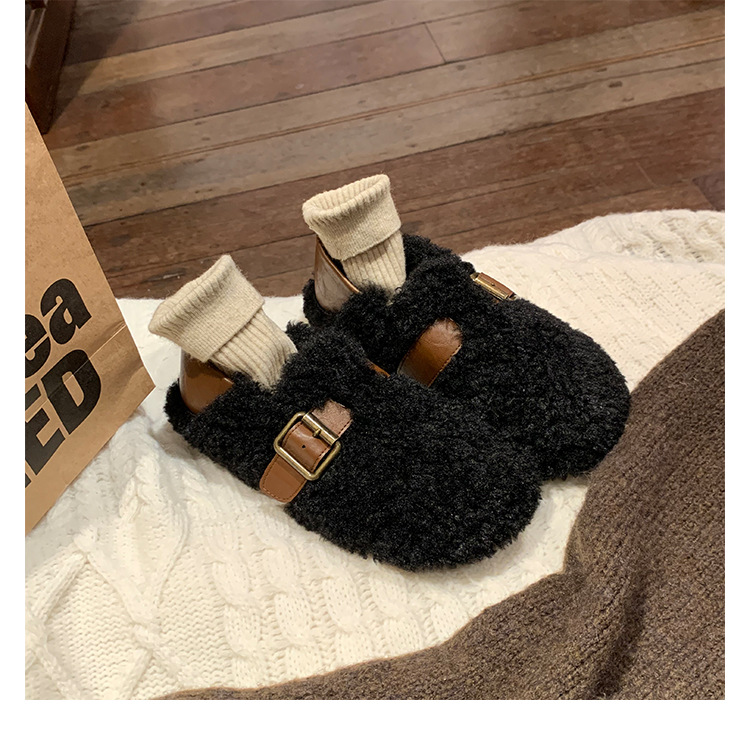 Warm and cozy plush slippers for women, winter home cotton slippers, warm and comfortable, anti-slip thick-soled plush slippers for women pic 46