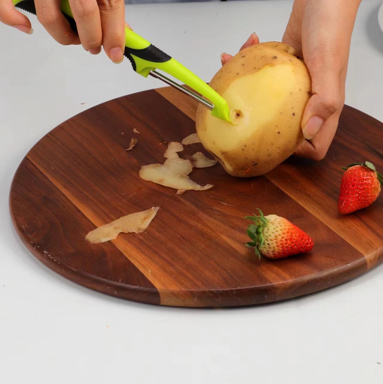 New type of peeler, anti-slip stainless steel peeler, fruit and vegetable peeler, household melon peeler, kitchen worker, factory direct sales pic 9