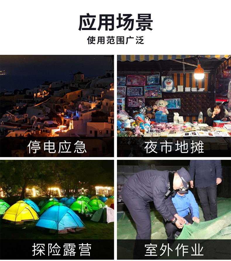 led家用充电式灯泡高亮节能应急球灯泡户外无线夜市摆地摊露营灯详情33