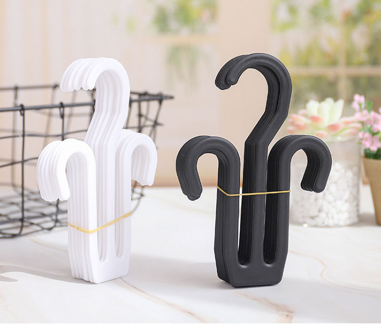 Non-perforated slippers hook, simple bathroom shoe hook, plastic herb-shaped drag hook, multi-purpose supermarket shoe hook, display hook pic 1
