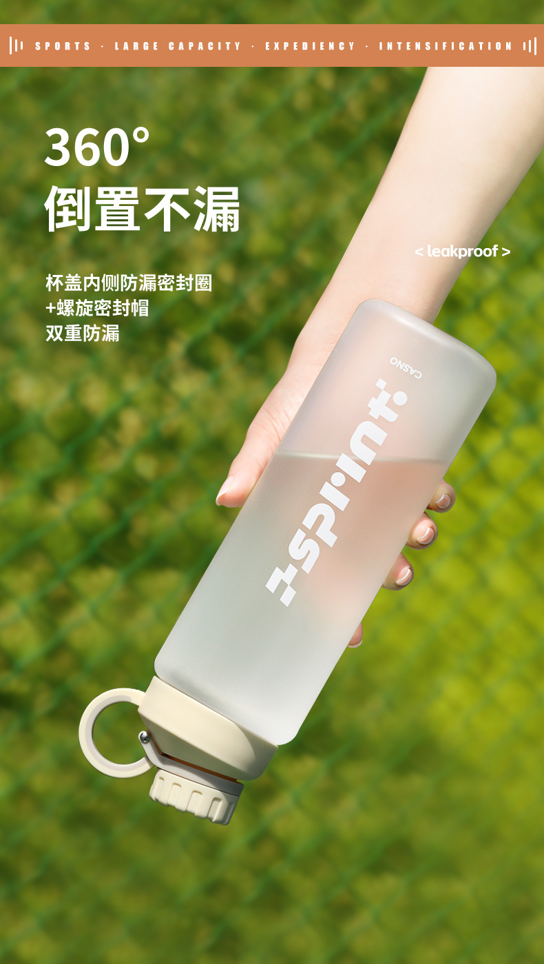 This is a large-capacity water cup for men, which is shockproof and heat-resistant in summer. It is also a portable plastic sports cup with a tea stringer for women, new model 2025 pic 6