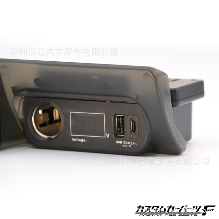 适用于hiace200系1-6型 QC3.0电源扩展套件烟灰缸替换型点烟器usb详情2