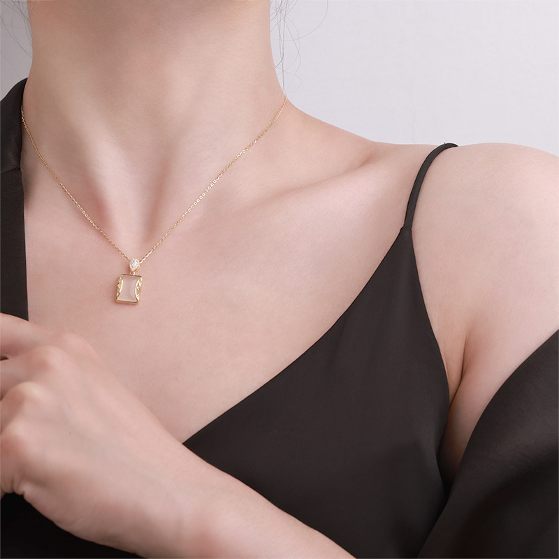 卓恒甄选平安牌唐卡铜镀金项链吊坠银饰配件吉他款首饰品详情11