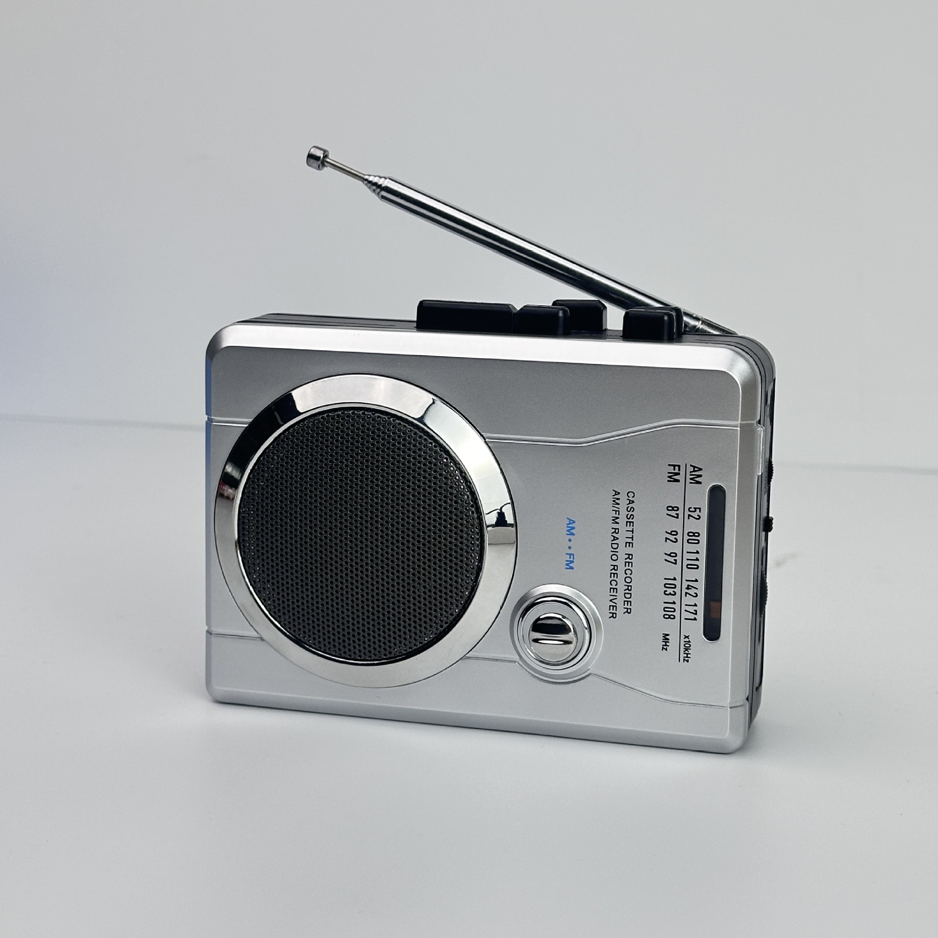 跨境便携磁带机卡扣户外收音机老式卡带播放机自动返带收录机外放详情7