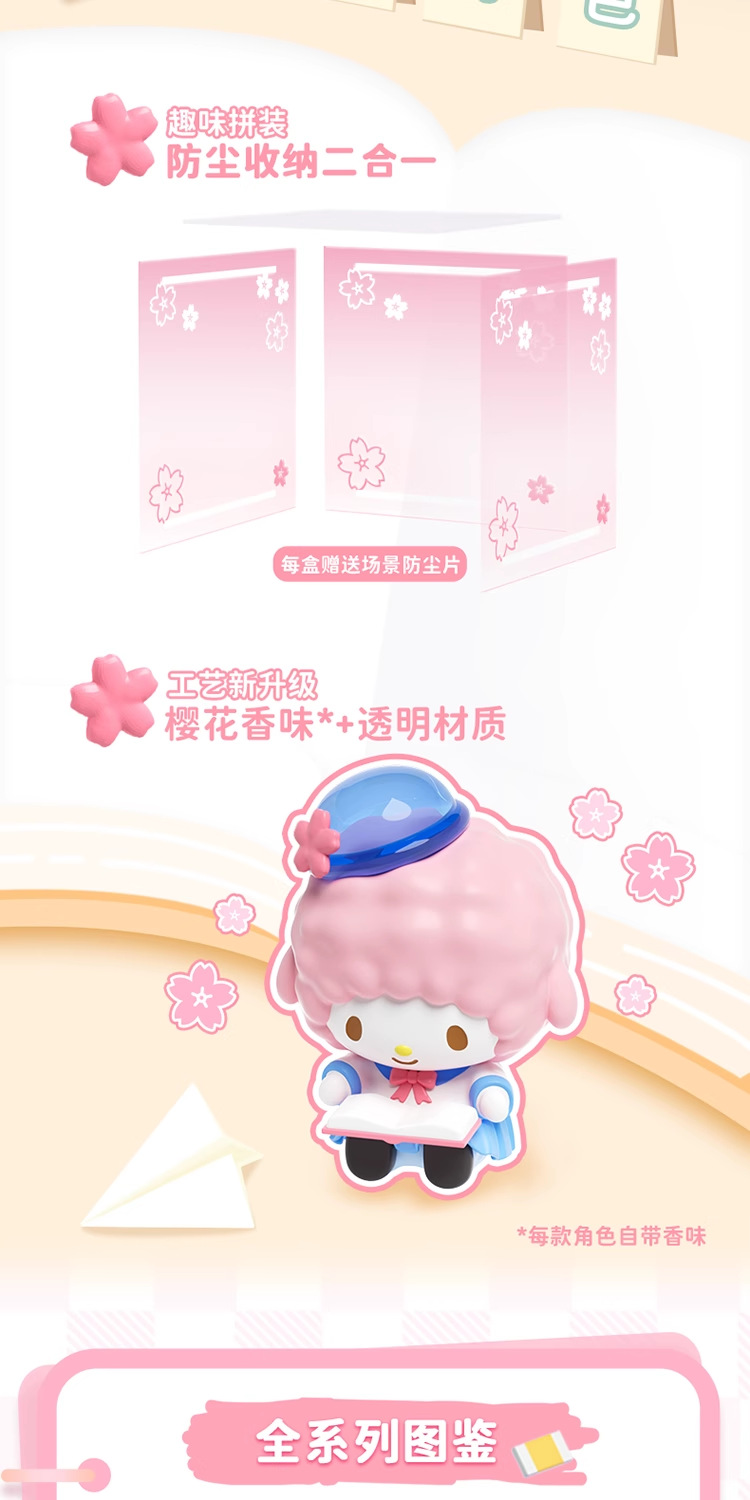 三丽鸥明星学院系列盲盒库洛米美乐蒂公仔手办桌面摆件礼物潮玩详情2