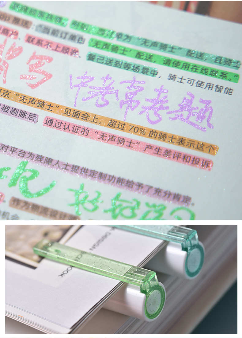 Factory direct supply of Weiya Hui Flash Highlighter 22112, 12-color flash Highlighter 22112 pic 8