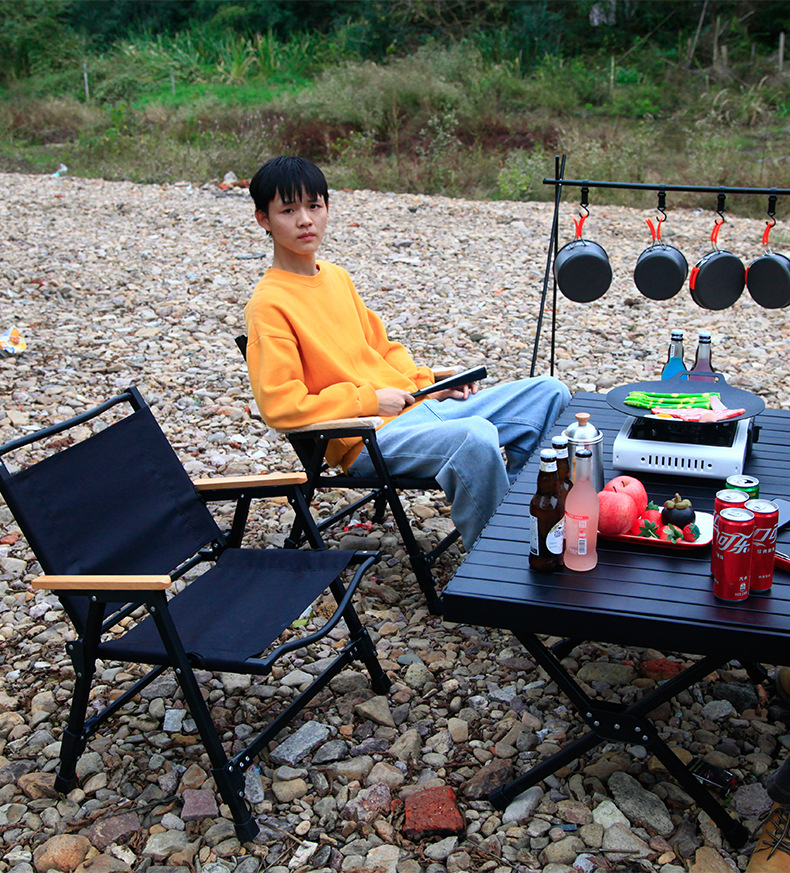 乐享克米特折叠椅户外便携式铝合金露营休闲椅子折叠桌矮椅野营详情19
