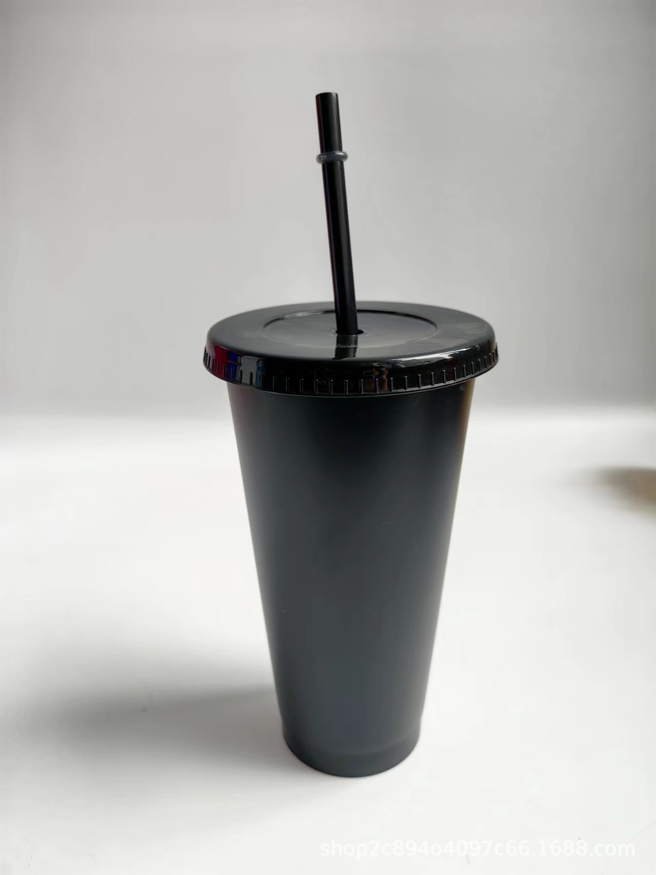 Source factory Amazon best-selling large-capacity PP milk tea cup, creative and fashionable coffee cup, portable plastic straw cup pic 5