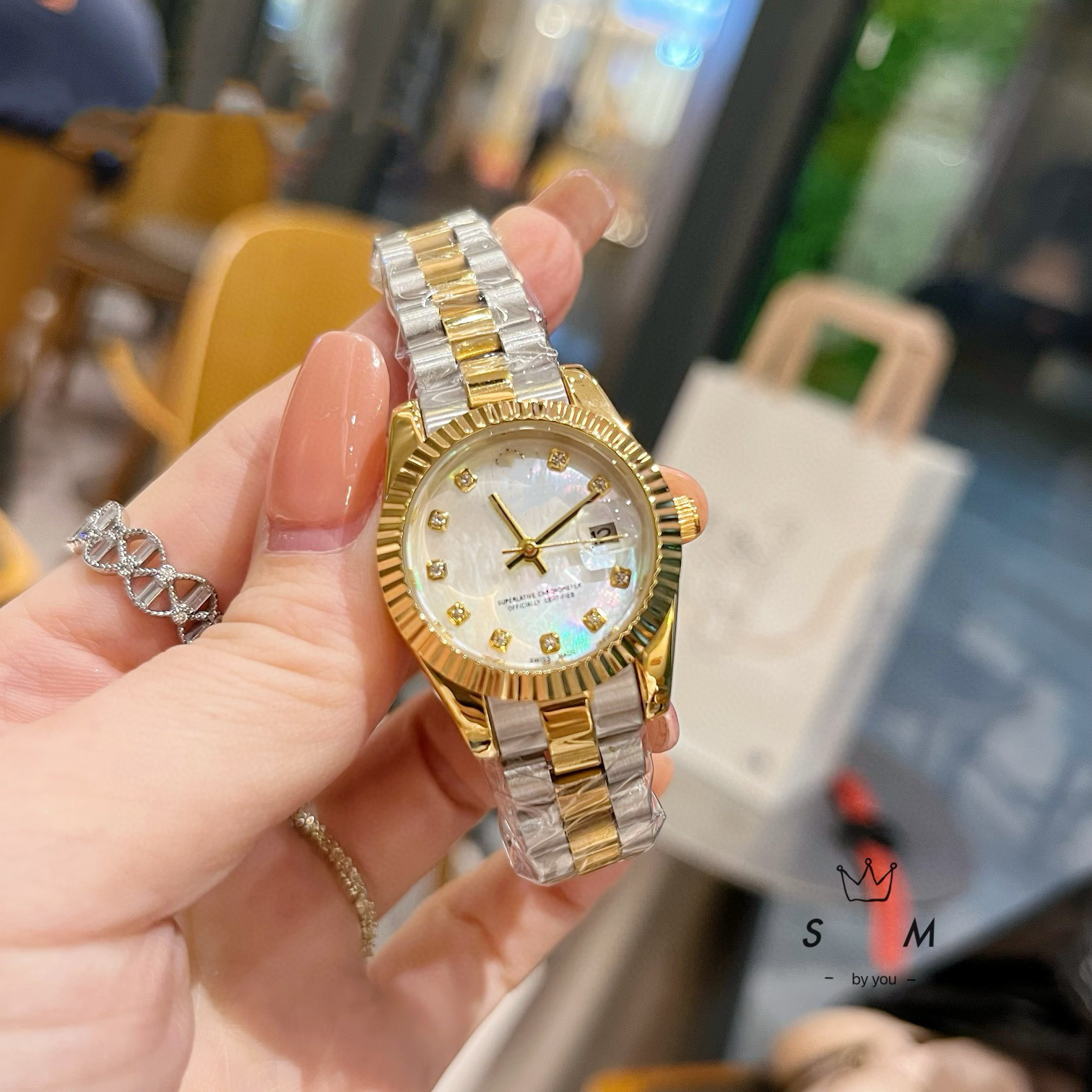 微商劳力家士日志系列时尚潮流钢带手表女名表石英手表女男代发详情28