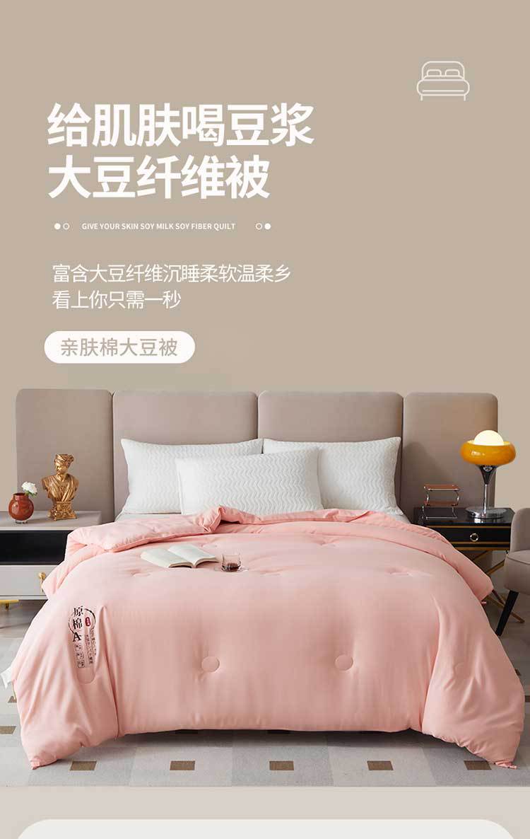 2024新款直播爆款A类水洗棉大豆纤维被春秋被子加厚保暖礼品被芯详情1