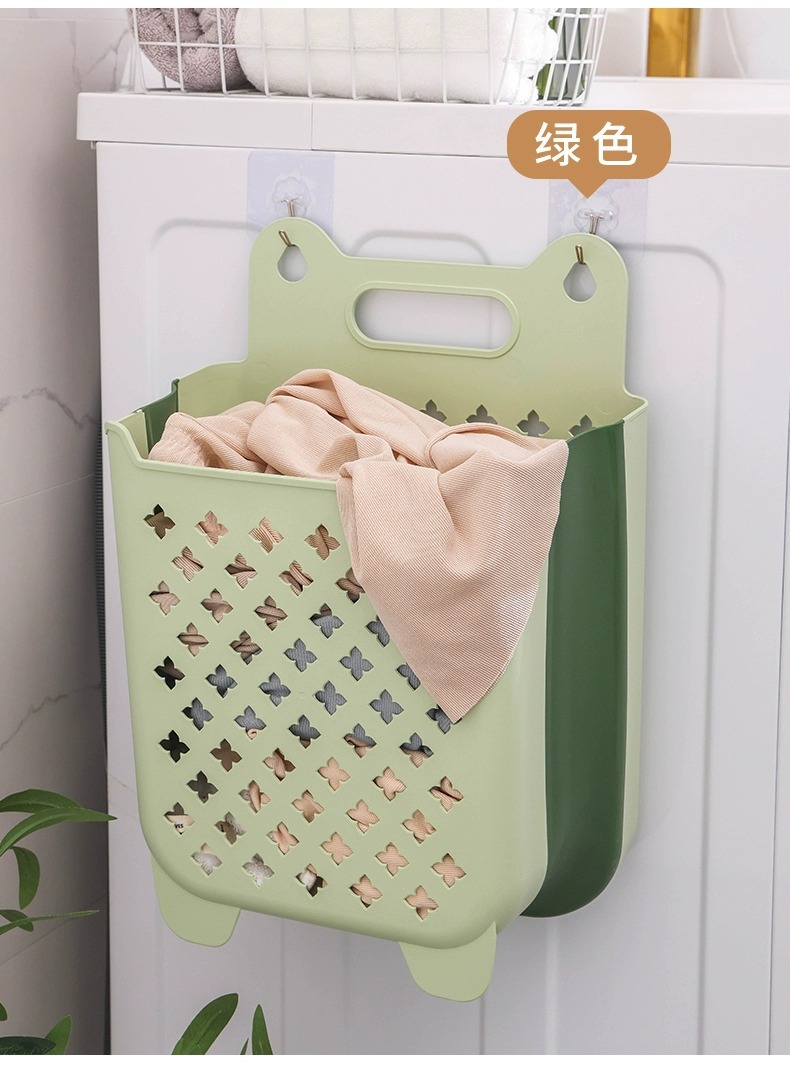 壁挂脏衣篮家用折叠洗衣篮储物大收纳筐塑料脏衣篓批发娃娃收纳桶详情25