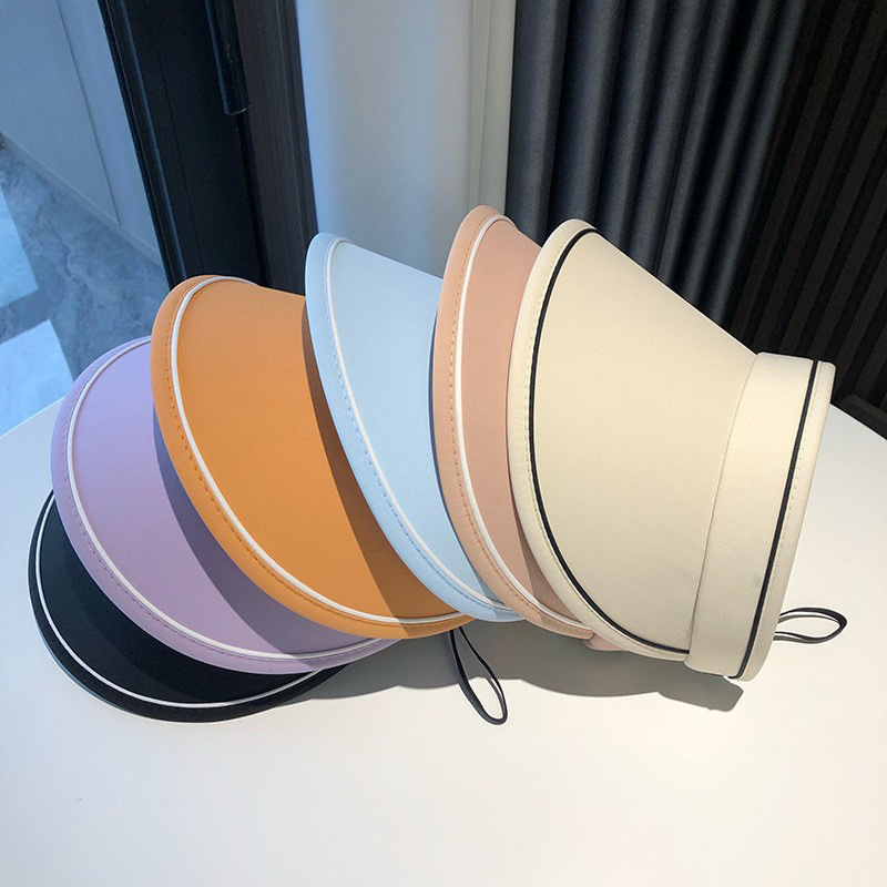 夏季新款防晒遮阳帽女士户外防紫外线UV空顶帽凉感强遮光详情2