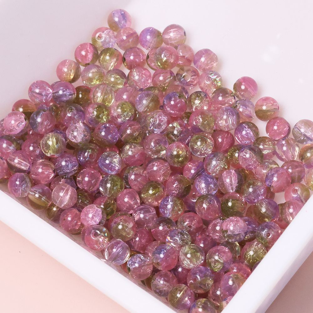 新10mm三色冰魄裂纹珠手工琉璃串珠散珠diy饰品手链配件项链材料详情32