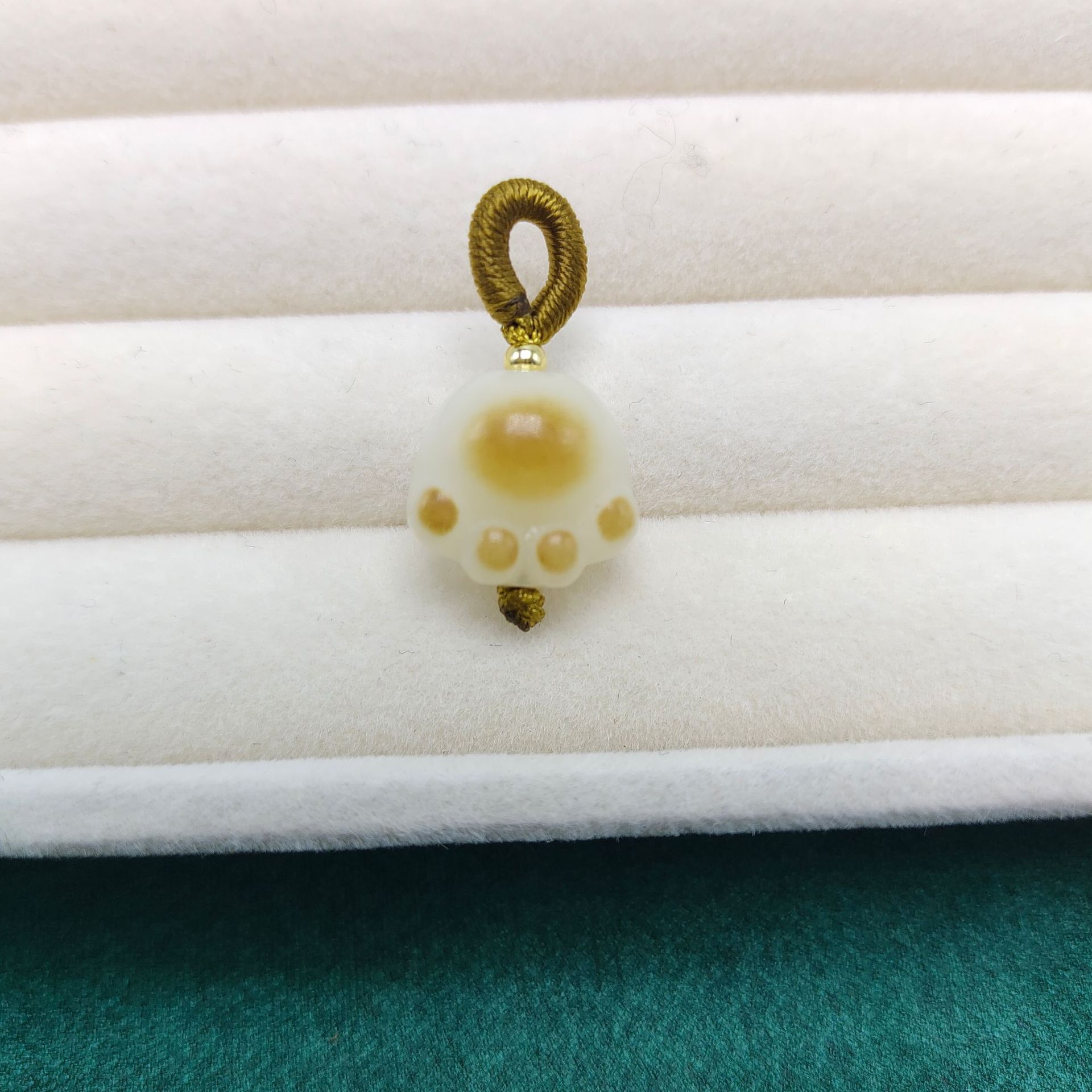 天然菩提根猫爪猫咪莲花小滴溜挂坠手串项链吊坠隔珠文玩饰品配件详情9