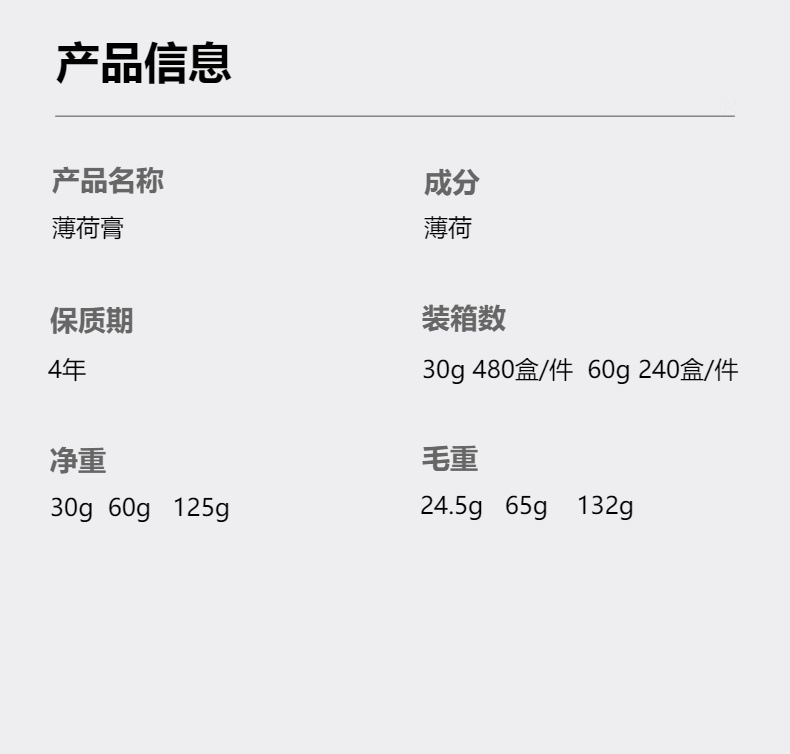 仅供出口雅猫清凉油薄荷膏 多种规格 清凉止痒 驱蚊驱虫详情1