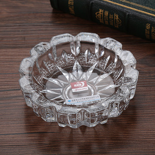 方形透明玻璃烟灰缸高颜值水晶烟缸雪茄烟缸青苹果批发水晶烟灰缸详情1