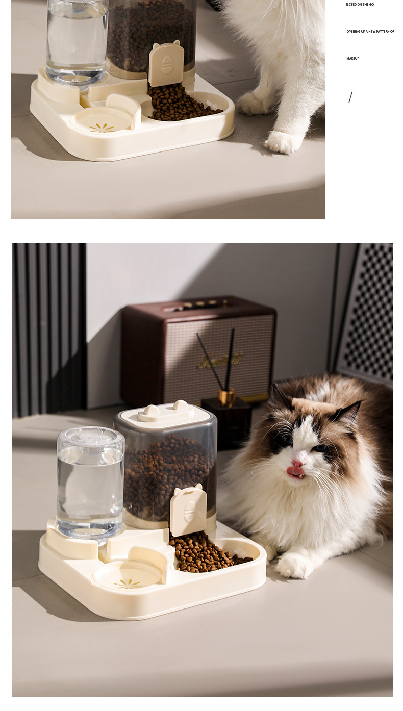 猫咪宠物喂食器猫碗宠物食具猫咪碗狗碗猫盆通用款饮水机宠物用品详情16