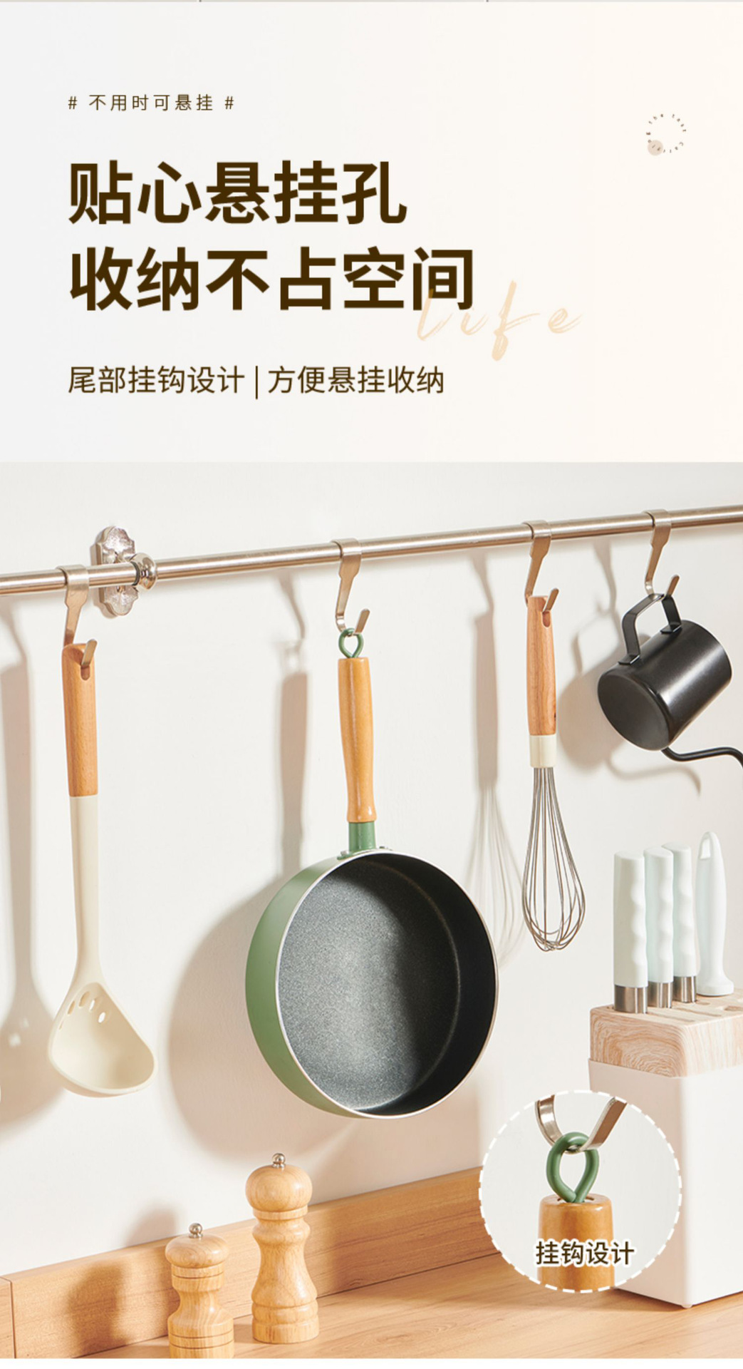 平底锅 跨境专供麦饭石煎蛋锅不粘铝合金露营煎锅Frying Pan 煎锅详情10