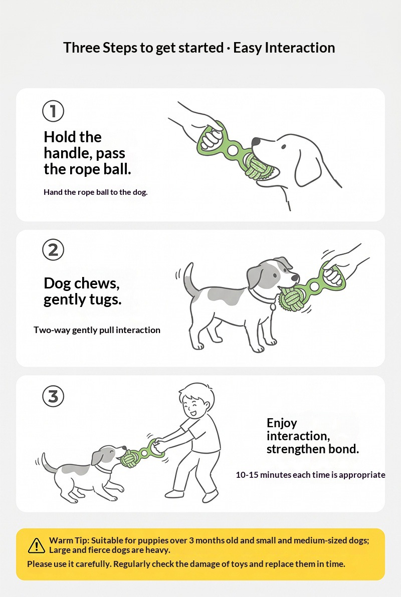 Macaron multi-color pet drawstring knot toy, wear-resistant cotton rope, dog to relieve boredom, teeth grinding, biting pet daily necessities pic 23
