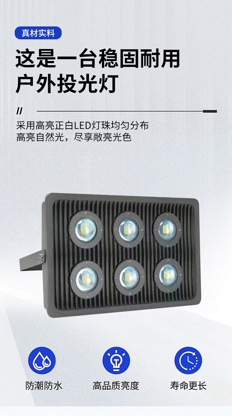 速卖通热卖LED防爆灯一件代发太阳花LED投光灯户外照射灯工厂直销详情3