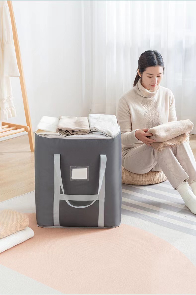 Oxford cloth clothing and quilt storage bags, large-capacity travel storage and organization bags, waterproof, moisture-proof, washable moving bags pic 12