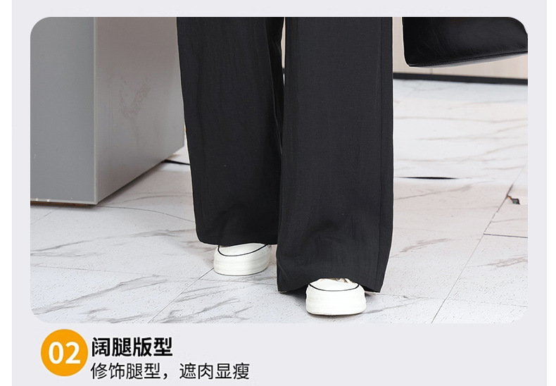 薄款透气天丝亚麻休闲裤女2025新款夏季薄款高级感垂感阔腿裤女详情13