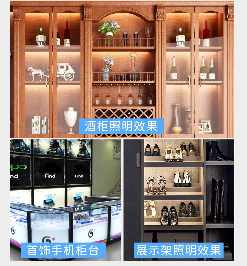 led高压cob灯带一灯一剪220v防水自粘高亮家用吊顶线型灯光源灯条详情6