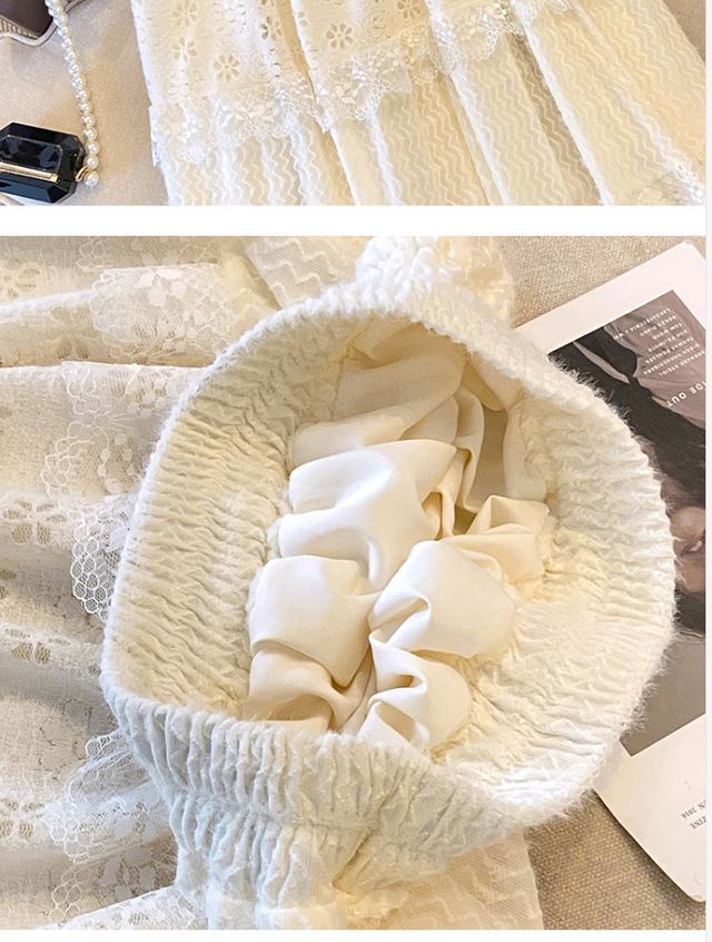 寻款法式春夏蕾丝温柔2024镂空蛋糕新款高腰拼接显瘦半身裙长裙详情18