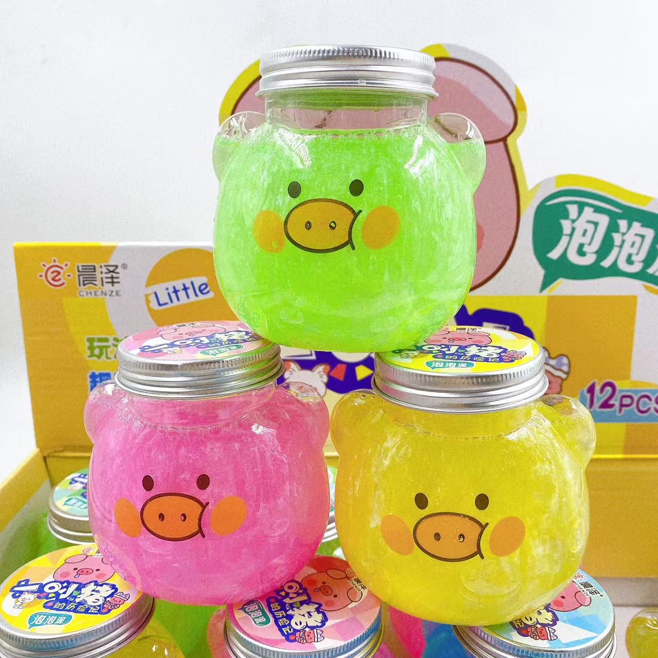 儿童玩具小猪款起泡胶珠光卡通可爱彩泥解压手工diy水晶泥创意批详情7