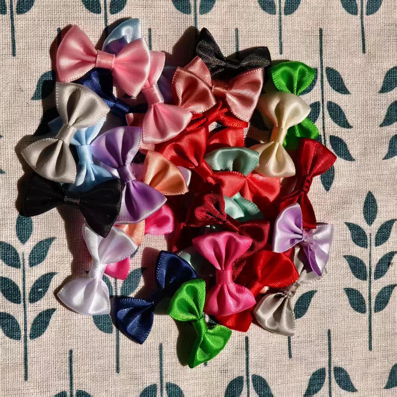 In-stock ribbon small bow clothing accessories, DIY clothing, shoes, hats, waist bags, bow semi-finished accessories pic 1