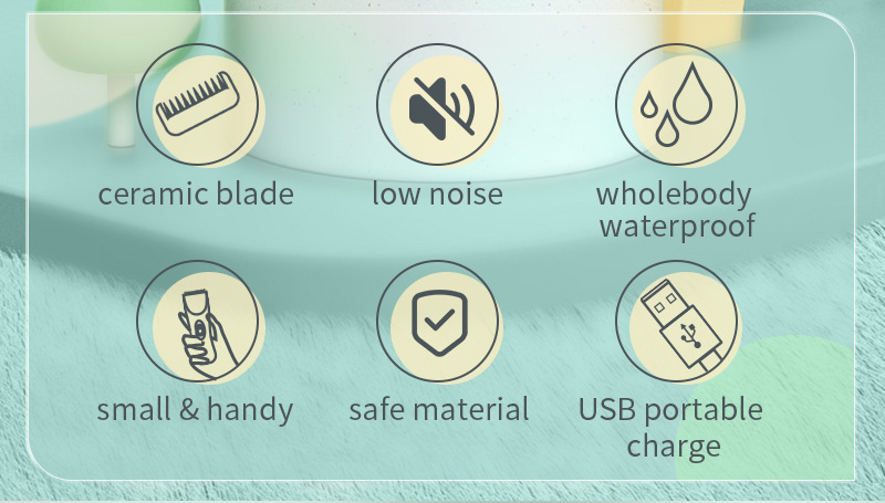 Sakura Baby Hair Clipper, a special hair cutting tool for babies, features ultra-quiet automatic hair suction and is a perfect electric clipper for newborns pic 6