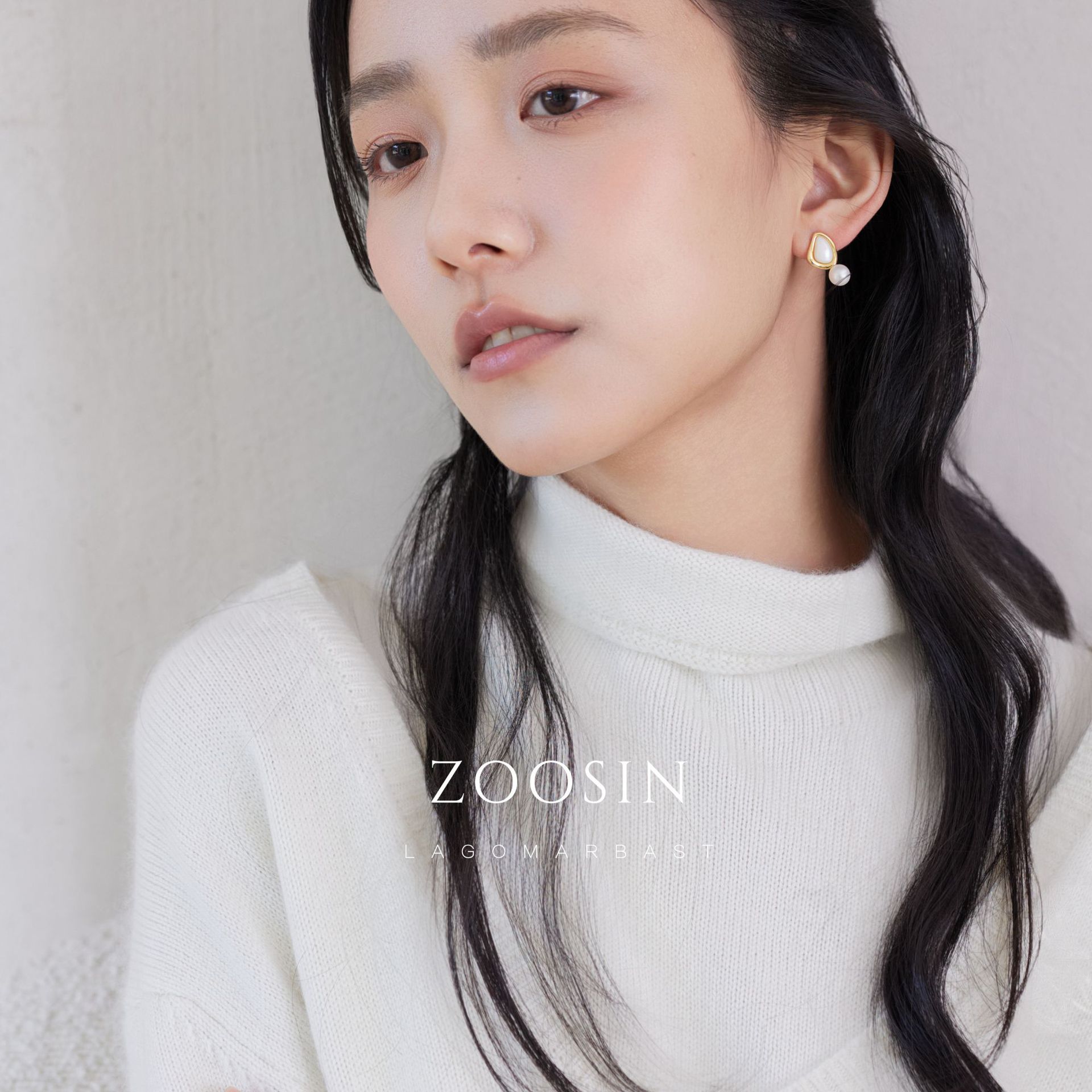 Zhuji retro stud earrings, freshwater mother-of-pearl butterfly earrings, a mid-style, light luxury and high-end look, versatile earrings for women pic 8