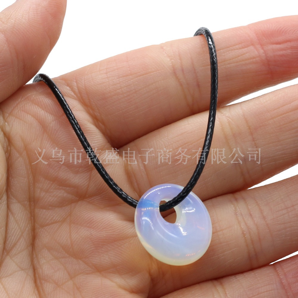 Exquisite natural stone semi-precious stone beads, large-hole beads, DIY jewelry accessories, handcrafted necklaces, wholesale pic 17
